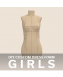 Custom-Fit Girls (Ages 7-16) DIY Dress Form Sewing Pattern with Step-by-Step Photo Instructions
