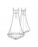 Custom-Fit Sewing Patterns - Bridal Chiffon Gown