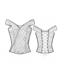 Custom-Fit Sewing Patterns - Formal Off Shoulder Corset