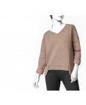 Custom-Fit Sewing Patterns - V-Neck Oversized Top High Low Hemline