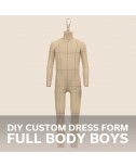 Custom-Fit Boys (Ages 7-16) DIY Full-Body Dress Form Sewing Pattern with Step-by-Step Photo Instructions