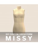 Exclusive! Missy Fit DIY Stuffed Dress Form Body Replica Made To Measure Sewing Pattern.