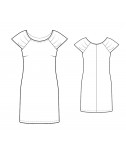 Custom-Fit Sewing Patterns - Ruched Sleeves Knit Dress