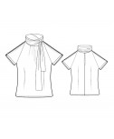 Custom-Fit Sewing Patterns - Tie-Neck Fitted Blouse