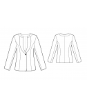 Custom-Fit Sewing Patterns - Round-Neck Fitted Jacket