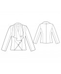 Custom-Fit Sewing Patterns - Cascading Drape Front Jacket