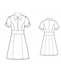 Custom-Fit Sewing Patterns - Puff Sleeves Shirt Dress