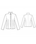 Custom-Fit Sewing Patterns - Fitted Mandarin-Style Jacket