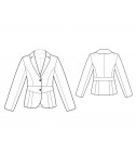 Custom-Fit Sewing Patterns - Long-Sleeved Notched Lapels Jacket