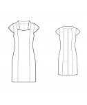 Custom-Fit Sewing Patterns - Sweetheart Neck With Collar Dress