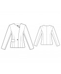 Custom-Fit Sewing Patterns - Long-Sleeved Collar-Less Jacket