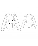 Custom-Fit Sewing Patterns - Asymmetrical Double-Breasted Jacket
