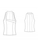 Custom-Fit Sewing Patterns - Fitted Sleeveless Blouse