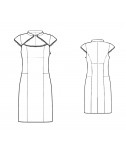 Custom-Fit Sewing Patterns - Mandarin Collar With Wide Keyhole Dress