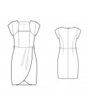 Custom-Fit Sewing Patterns - Tulip Faux-Wrap Draped Dress