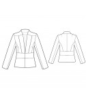 Custom-Fit Sewing Patterns - Tailored V-Neck Jacket