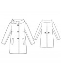 Custom-Fit Sewing Patterns - Three-Button Coat with Portrait Collar