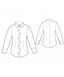 Custom-Fit Sewing Patterns - Shirt with Zig-Zag Button Closure