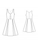 Custom-Fit Sewing Patterns - Flt-And-Flare Sleeveless Dress