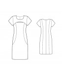Custom-Fit Sewing Patterns - Front Slit Knit Dress