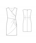 Custom-Fit Sewing Patterns - Surplice Dress With Draped Skirt
