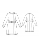 Custom-Fit Sewing Patterns - Off-Center Closure Belted Coat