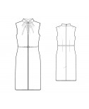 Custom-Fit Sewing Patterns - Draped Keyhole Fitted Dress