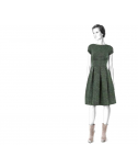 Custom-Fit Sewing Patterns - Fit And Flare Dress With Sleeves