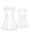 Custom-Fit Sewing Patterns - Fit-and-Flare Dress With Curved Waistband