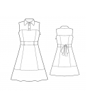 Custom-Fit Sewing Patterns - Shirt Collar Fit and Flare Dress