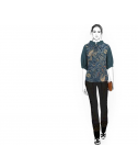 Custom-Fit Sewing Patterns - Standup Collar Top 
