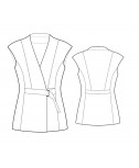 Custom-Fit Sewing Patterns - Sleeveless Wrap Top