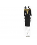 Custom-Fit Sewing Patterns - Fitted Color Blocked Dress