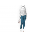 Custom-Fit Sewing Patterns - Keyhole Blouse With Draped Sleeves
