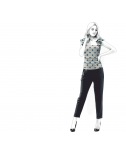 Custom-Fit Sewing Patterns - Shoulder Ruffle Knit Top