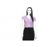 Custom-Fit Sewing Patterns - Ruffled Collar And Sleeves Blouse