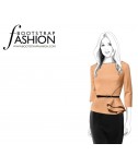 Custom-Fit Sewing Patterns - Asymmetrical Blouse With Peplum