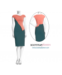 Custom-Fit Sewing Patterns - Asymmetrical Dress With Peplum