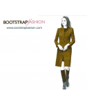Custom-Fit Sewing Patterns - V-Neck Straight Coat
