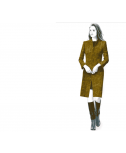 Custom-Fit Sewing Patterns - V-Neck Straight Coat