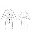 Custom-Fit Sewing Patterns - Coat With Asymmetrical Collar