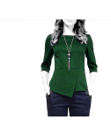 Custom-Fit Sewing Patterns - Blouse With Asymmetrical Peplum