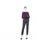 Custom-Fit Sewing Patterns - Raglan Sleeved Knit Top