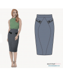 Custom-Fit Sewing Patterns - Skirt With Front Pockets And Back Yoke