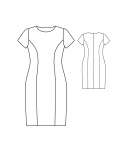 Custom-Fit Sewing Patterns - Princess Seams Dress with Short Sleeves