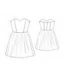 Custom-Fit Sewing Patterns - Strapless Mini Dress