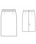 Custom-Fit Sewing Patterns - Classic Straight Skirt