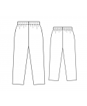Custom-Fit Sewing Patterns - Tapered Pajama Bottoms