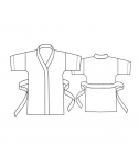 Custom-Fit Sewing Patterns - Short Robe with Tie