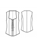 Custom-Fit Sewing Patterns - Front Lace Up Corset